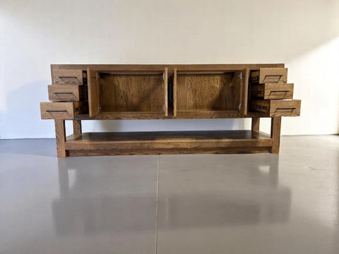 Custom Double Sink Bathroom Vanity – Handcrafted Wood Cabinet | Made in USA | Model #1126 Limitless Woodworking  item