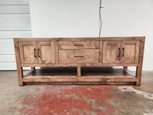 Custom Double Sink Bathroom Vanity – Handmade Wood Cabinet | Made in USA | Model #1082 Limitless Woodworking  item
