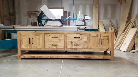 Custom Double Sink Bathroom Vanity – Northeastern White Pine Wood Cabinetry | Made in USA | Model #1072 Limitless Woodworking  item