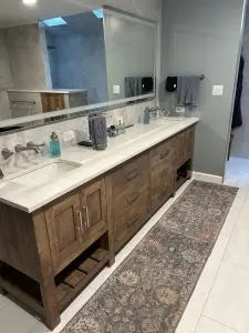 Custom Double Sink Bathroom Vanity – Premium Wood Cabinet With Storage | Made in USA | Model #1122 Limitless Woodworking  item