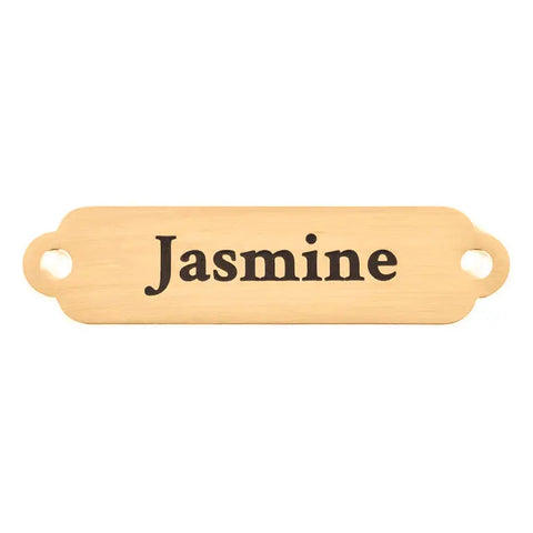 Custom Engraved Nameplate - Brass Large - For Collar Lengths 24", 26", 30", 34" Auburn Leathercrafters  item