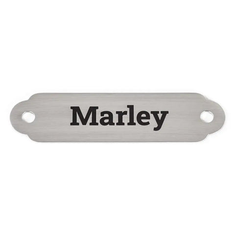 Custom Engraved Nameplate - Stainless Steel Large - For Collar Lengths 24", 26", 30", 34" Auburn Leathercrafters  item