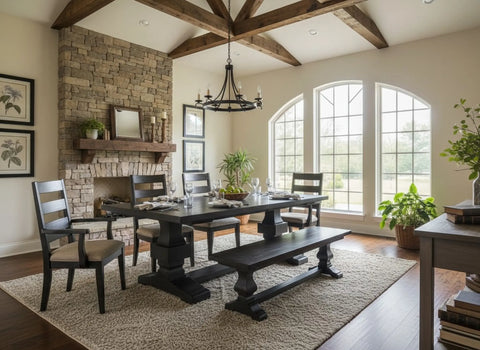 Custom Farmhouse Dining Table – Handcrafted Northeastern White Pine – Made in USA | Model #1057 Limitless Woodworking  item