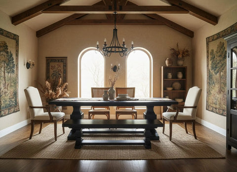Custom Farmhouse Dining Table – Handcrafted Northeastern White Pine – Made in USA | Model #1057 Limitless Woodworking  item