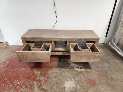 Custom Floating Double Sink Bathroom Vanity – Northeastern White Pine Build | Made in USA | Model #1103 Limitless Woodworking  item