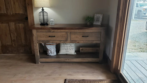 Custom Handmade Console Table – Adjustable Length | Made in USA | Model 1052 Limitless Woodworking  item