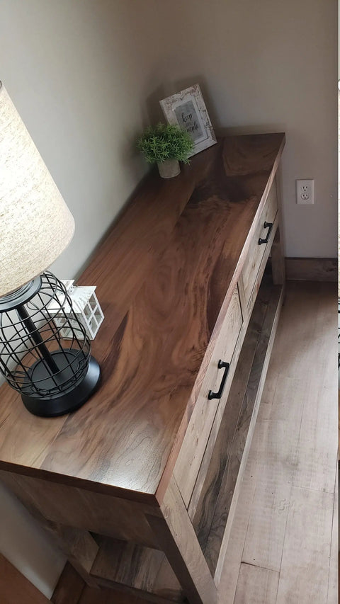 Custom Handmade Console Table – Adjustable Length | Made in USA | Model 1052 Limitless Woodworking  item