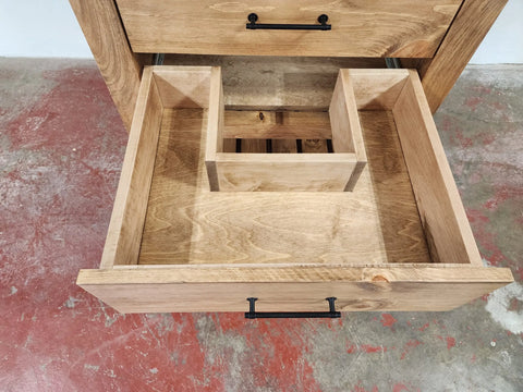 Custom Handmade Single Sink Bathroom Vanity – Premium White Pine Wood – Made in USA | Model #1018 Limitless Woodworking  item