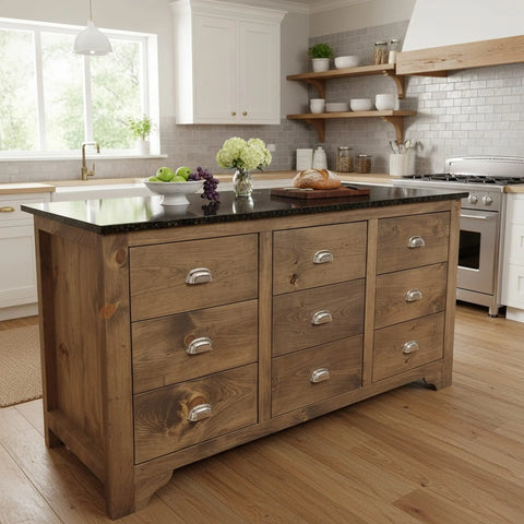 Custom Kitchen Island – Handmade Wood Storage Island | Made in USA | Model #1119 Limitless Woodworking  item