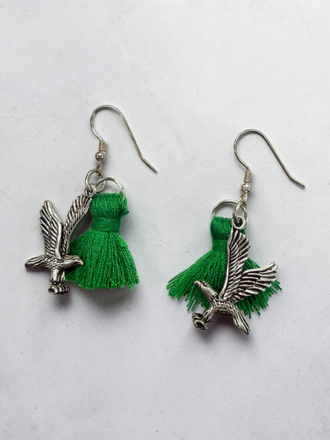 Custom Mascot Tassel Earrings 1 Inch – Lightweight Game Day Jewelry With Buffalo Charm | Made in USA Michelle Marie Boutique  Earrings
