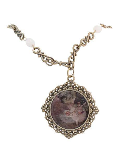 Custom Oval Filigree Art Pendant Necklace 20 Inch Chain – Personalized Jewelry Gift | Made in USA Michelle Marie Boutique  Necklace