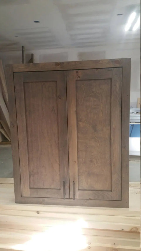 Custom Over Toilet Bathroom Cabinet – Northeastern White Pine Storage – Made in USA | Model #1050 Limitless Woodworking  item
