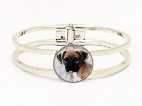 Custom Pet Photo Engraved Cuff Bracelet – Waterproof Personalized Jewelry for Pet Lovers | Made in USA Michelle Marie Boutique  Bracelet
