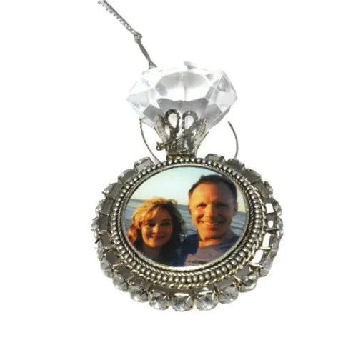 Custom Photo Glass Ornament – Personalized Wedding Keepsake Gift | Handcrafted in USA with Gift Box Packaging Michelle Marie Boutique  Ornament