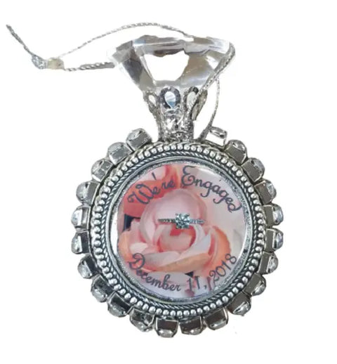 Custom Photo Glass Ornament – Personalized Wedding Keepsake Gift | Handcrafted in USA with Gift Box Packaging Michelle Marie Boutique  Ornament