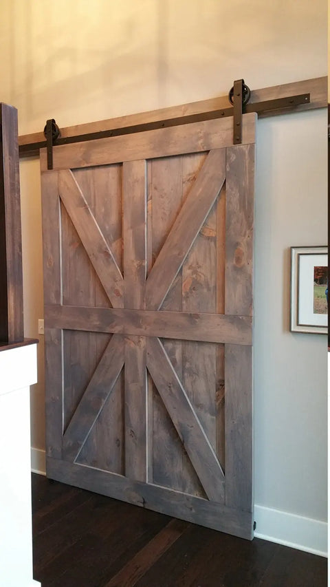 Custom Rustic Barn Door – Handmade Northeastern White Pine | Made in USA | Model #1033 Limitless Woodworking  item