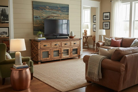Custom Shaker Style Media Console – Northeastern White Pine Entertainment Center | Made in USA | Model #1107 Limitless Woodworking  item