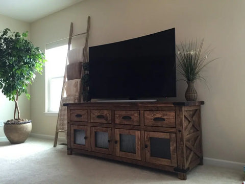 Custom Shaker Style Media Console – Northeastern White Pine Entertainment Center | Made in USA | Model #1107 Limitless Woodworking  item