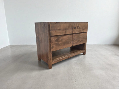 Custom Single Sink Bathroom Vanity – Handcrafted Furniture Grade Wood – Made in USA with Drawer Storage | Model #1128 Limitless Woodworking  item