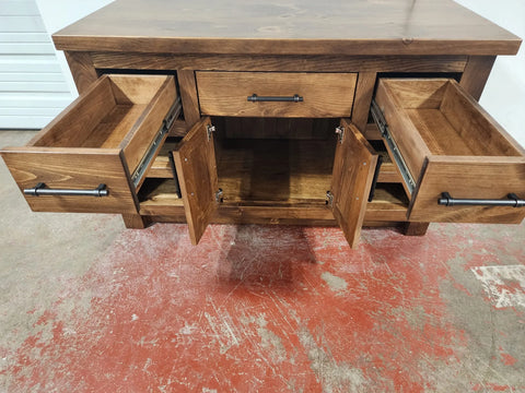 Custom Single Sink Bathroom Vanity – Handcrafted Northeastern White Pine Wood Storage Cabinet | Made in USA Limitless Woodworking  item
