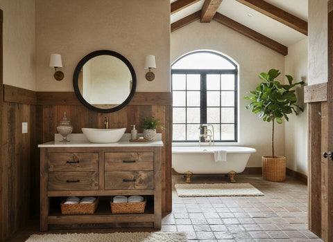 Custom Single Sink Bathroom Vanity – Handcrafted Wood Cabinet With Drawers | Made in USA | Model #1037 Limitless Woodworking  item
