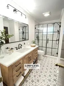 Custom Single Sink Bathroom Vanity – Handmade Wood Cabinet with Storage Drawers | Made in USA | Model #1058 Limitless Woodworking  item