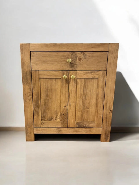 Custom Single Sink Bathroom Vanity – Northeastern White Pine Wood Cabinet | Made in USA | MODEL 1100 Limitless Woodworking  item