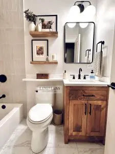Custom Single Sink Bathroom Vanity – Northeastern White Pine Wood Cabinet | Made in USA | MODEL 1100 Limitless Woodworking  item