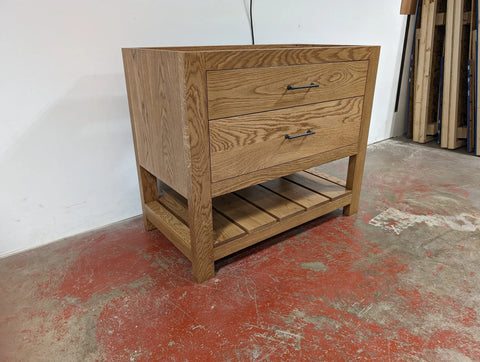 Custom Single Sink Bathroom Vanity – Northeastern White Pine Wood – Made in USA | MODEL 1106 Limitless Woodworking  item
