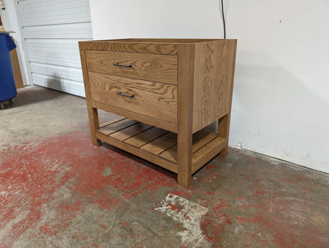 Custom Single Sink Bathroom Vanity – Northeastern White Pine Wood – Made in USA | MODEL 1106 Limitless Woodworking  item