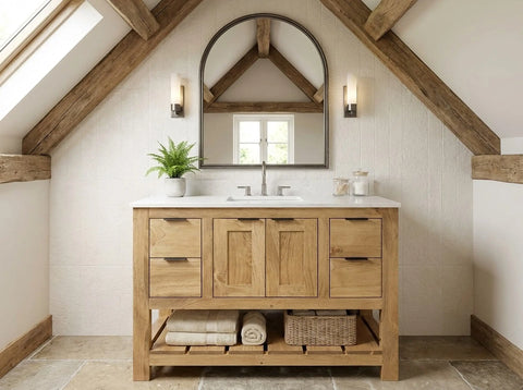 Custom Single Sink Bathroom Vanity – Shaker Style Wood Cabinet With Storage | Made in USA | Model #1039 Limitless Woodworking  item