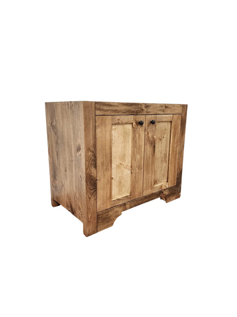 Custom Single Sink Bathroom Vanity – Solid Wood Shaker Style Cabinet | Made in USA | Model #1093 Limitless Woodworking  item