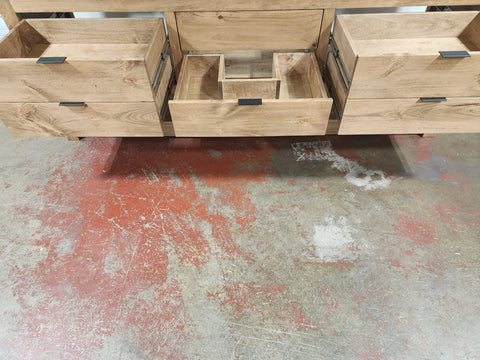 Custom Single Sink Bathroom Vanity – White Pine Wood Cabinet | Made in USA | Model #1083 Limitless Woodworking  item