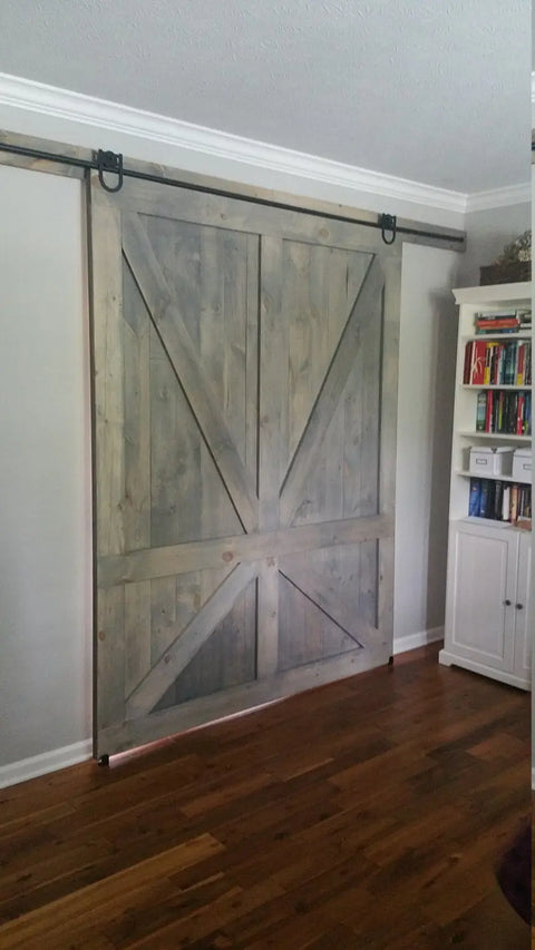 Custom Solid Pine Barn Door – Handcrafted in Indiana USA | Model #1032 Limitless Woodworking  item