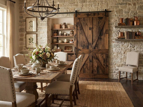 Custom Solid Pine Barn Door – Handcrafted in Indiana USA | Model #1032 Limitless Woodworking  item