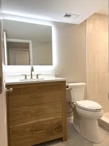 Custom Wooden Single Sink Bathroom Vanity – Handmade White Pine – Limitless Woodworking | Made in USA | Model 1053 Limitless Woodworking  item