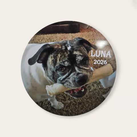 Customizable 2.5 Inch Double-Sided Ceramic Pet Memorial Ornament – Personalized Photo Keepsake | Made in USA Michelle Marie Boutique  Ornament