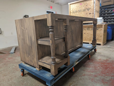Customizable Double Sided Kitchen Island | Made in USA | Model #1108 Limitless Woodworking  item