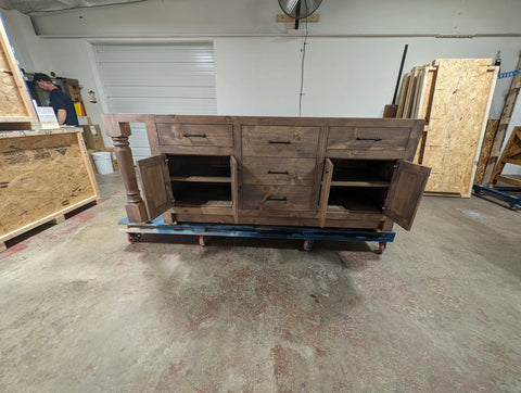 Customizable Double Sided Kitchen Island | Made in USA | Model #1108 Limitless Woodworking  item