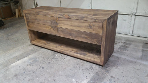 Customizable Double Sink Bathroom Vanity – Handcrafted White Pine Cabinet | Made in USA | Model #1042 Limitless Woodworking  item
