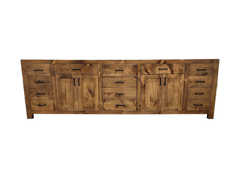Customizable Double Sink Bathroom Vanity – Premium Wood Storage Cabinet | Made in USA | Model #1065 Limitless Woodworking  item