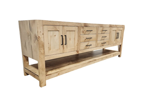 Customizable Double Sink Bathroom Vanity – Solid Northeastern White Pine Wood – Handmade in USA | Model #1089 Limitless Woodworking  item