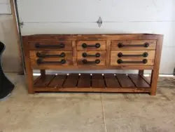 Customizable Double Sink Bathroom Vanity – Solid Wood Storage Cabinet | Made in USA | Model #1132 Limitless Woodworking  item