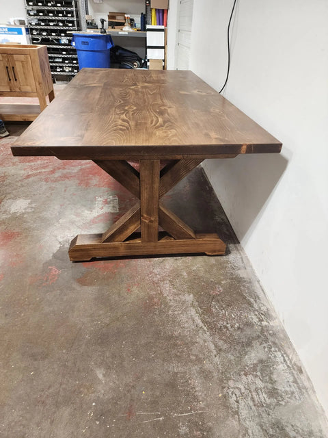 Customizable Farmhouse Dining Table – Premium White Pine Wood – Handcrafted Kitchen Table | Made in USA | Model #1080 Limitless Woodworking  item