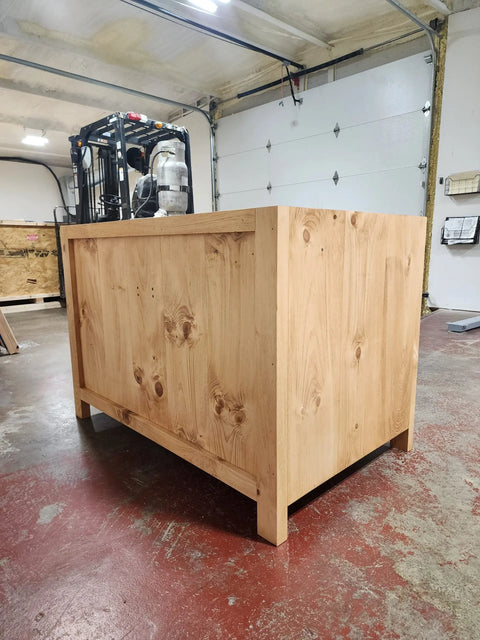 Customizable Kitchen Island Handcrafted White Pine Wood – Rustic Storage Cabinet | Made in USA | Model #1102 Limitless Woodworking  item