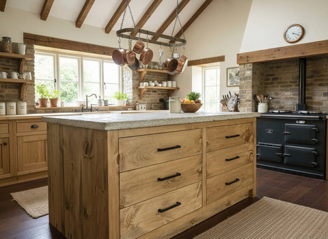 Customizable Kitchen Island – Handcrafted White Pine Wood Island | Made in USA | Model #1070 Limitless Woodworking  item