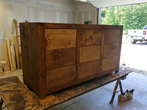 Customizable Kitchen Island – Handmade White Pine Wood Cart with Drawers | Made in USA | Model #1077 Limitless Woodworking  item