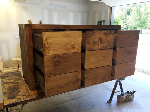 Customizable Kitchen Island – Handmade White Pine Wood Cart with Drawers | Made in USA | Model #1077 Limitless Woodworking  item