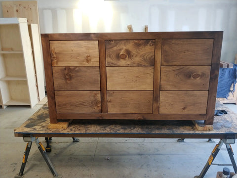 Customizable Kitchen Island – Handmade White Pine Wood Cart with Drawers | Made in USA | Model #1077 Limitless Woodworking  item