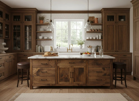 Customizable Kitchen Island – Premium Northeastern White Pine – Handcrafted Furniture | Made in USA | Model #1048 Limitless Woodworking  item